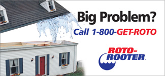 Roto-Rooter House Full of Water Outdoor Board