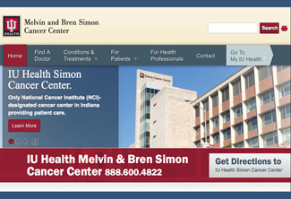 IU Health Cancer Center Website Content